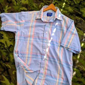 Vintage Pendleton light cotton short-sleeve shirt